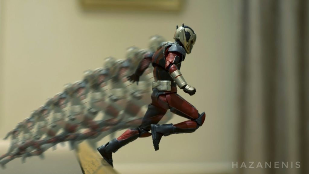 The hero Ant Man changing size